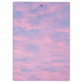 Roze wolken in de hemel Bijbelvers Klembord (Achterkant)