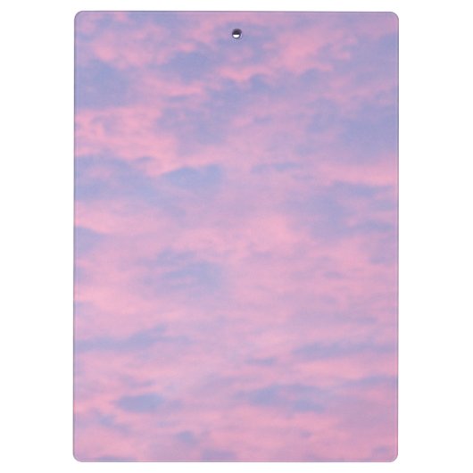 Roze wolken in de hemel Bijbelvers Klembord (Achterkant)