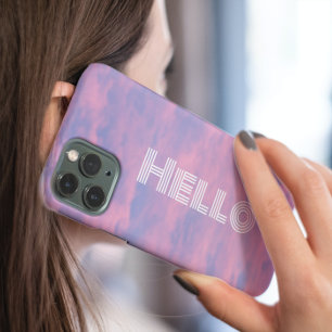 Roze wolken in Sky Hallo iPhone 16 Hoesje