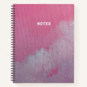 Roze Wolken katoen snoep notitieboek originele kun (Voorkant)