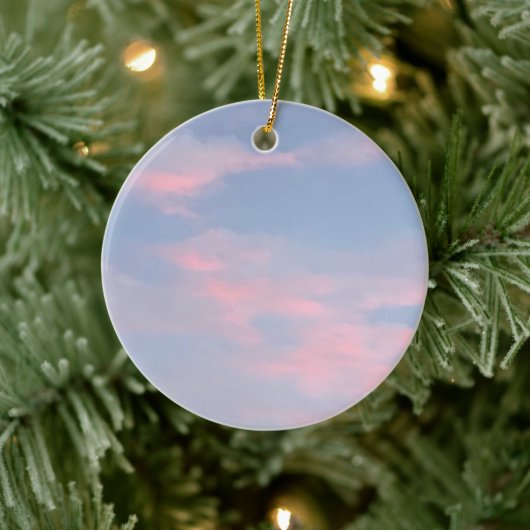  roze wolken keramisch ornament (Boom)