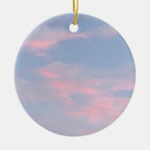  roze wolken keramisch ornament (Voorkant)