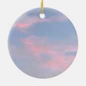  roze wolken keramisch ornament (Achterkant)