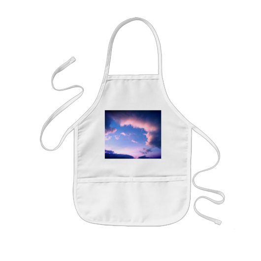 Roze wolken kinder schort (Voorkant)