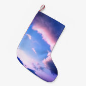 Roze wolken kleine kerstsok (Voorkant (Hangend))
