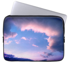 Roze wolken laptop sleeve