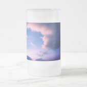 Roze wolken matglas bierpul (Center)