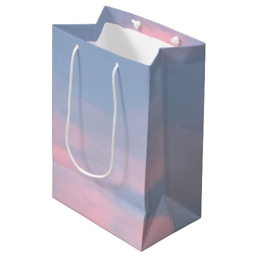  roze wolken medium cadeauzakje (Voorkant Gekanteld)