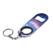 Roze wolken mini flessenopener (Voorkant Gekanteld)