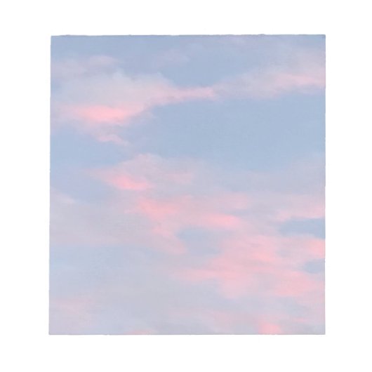  roze wolken notitieblok (Voorkant)