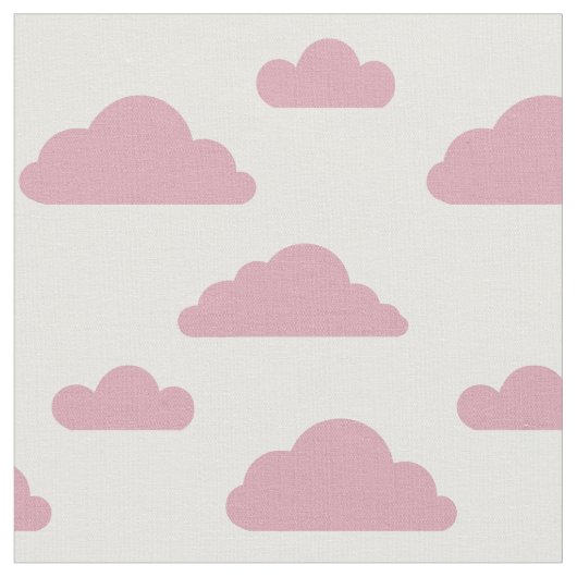 Roze wolken op witte stof van Nicole Janes (Close Up)
