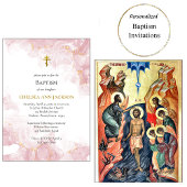 Roze wolken Orthodoxe doop Kaart