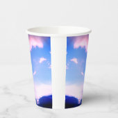 Roze wolken papieren bekers (Links)