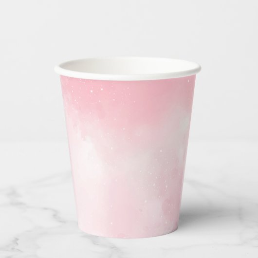 Roze wolken Partij Papieren Bekers (Voorkant)
