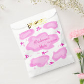 Roze Wolken Pastel Sterren Bruidsmeisje Girly Mode Bedankzakje (Gezegeld)