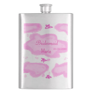 Roze Wolken Pastel Sterren Bruidsmeisje Girly Mode Flacon