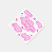 Roze Wolken Pastel Sterren Bruidsmeisje Girly Mode Servet (Hoek)