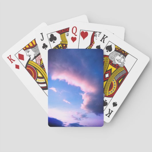 Roze wolken pokerkaarten (Achterkant)