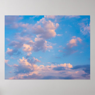 Roze wolken - Rimini, Italië Poster