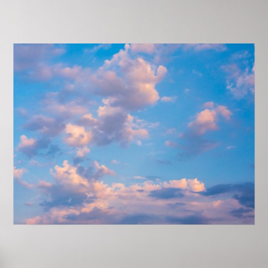 Roze wolken - Rimini, Italië Poster (Voorkant)