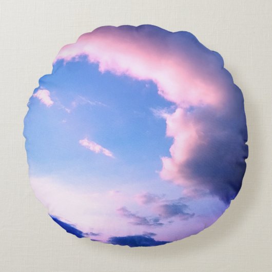 Roze wolken rond kussen (Voorkant)