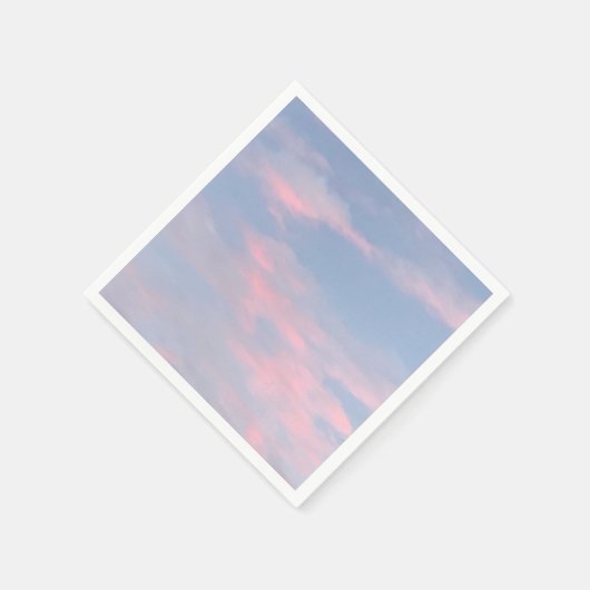  roze wolken servet (Hoek)