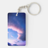 Roze wolken sleutelhanger (achterkant)