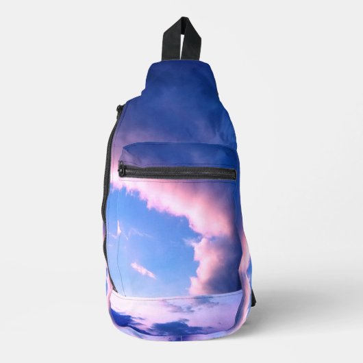 Roze wolken sling bag (Voorkant)