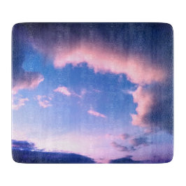 Roze wolken snijplank