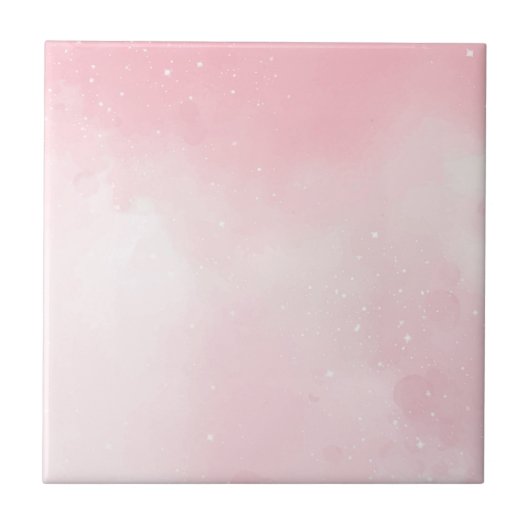 Roze wolken tegeltje (Voorkant)