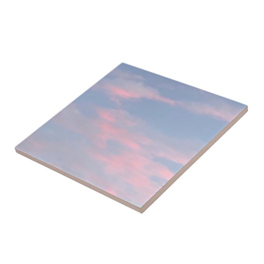 roze wolken tegeltje (Zijkant)