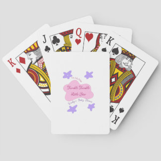 roze wolken twinkelen Twinkle Little Star baby sho Pokerkaarten