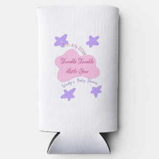 roze wolken twinkelen Twinkle Little Star baby sho Seltzer Blikjeskoeler