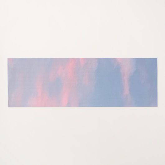 roze wolken yogamat (Achterkant (horizontaal))