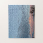 Roze wolken zonsondergang legpuzzel (Verticaal)