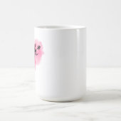 Roze wolkenbeker met hart koffiemok (Center)
