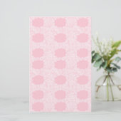 Roze wolkenkrabbers briefpapier (Staand voorkant)