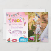 Roze wolkenspoel Verbruiddagen met foto Kaart (Voorkant)