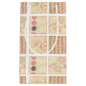 Roze Woodblock Tekeningen van Chariklia Zarris Klein Cadeauzakje (Voorkant)