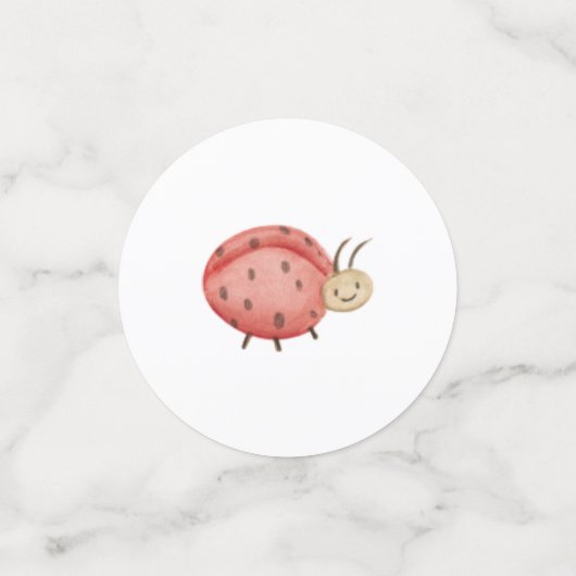 Roze Woodland Animal Birthday Table Confetti (Kleine voorkant)