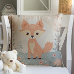Roze Woodland Animal Fox, Bos Meisje Kwekerij Kussen<br><div class="desc">Introductie van PixeliaDesigns 'Schattige Woodland Fox' Kussen, een heerlijke aanvulling op elke Baby Girl kwekerij. Dit charmante kussen heeft hartverwarmende illustraties van bosvos, weergegeven in serene, zachte tinten die creëer een rustige en uitnodigende sfeer geven. Ontworpen met genderneutraliteit in gedachten, maken de kleuren en patronen het een veelzijdig accessoire dat...</div>