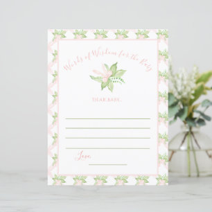 Roze Woorden van Wijsheid Zoete Erwt Babyshower Sp