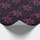 Roze Word Cloud June Flower Cadeaupapier (Hoek)