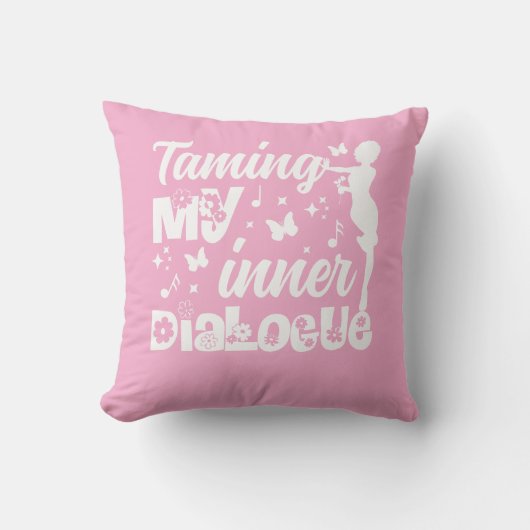 Roze Worpkussen Inner Child & Genezingskussen Kussen (Voorkant)