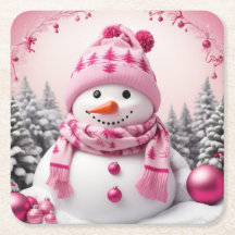  roze Xmas Sneeuwman