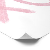 Roze XO Poster (Hoek)