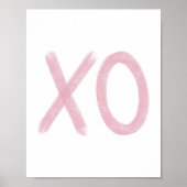 Roze XO Poster (Voorkant)