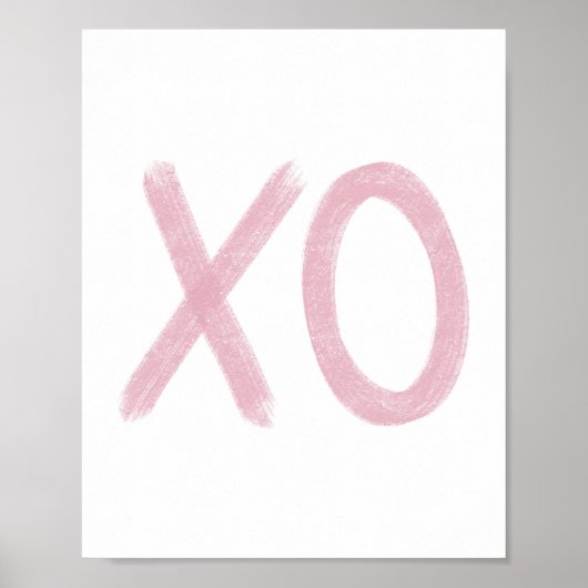 Roze XO Poster (Voorkant)
