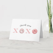 Roze XOXO Donut Valentijnsdag Bedankt (Voorkant)