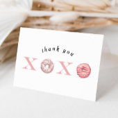 Roze XOXO Donut Valentijnsdag Bedankt